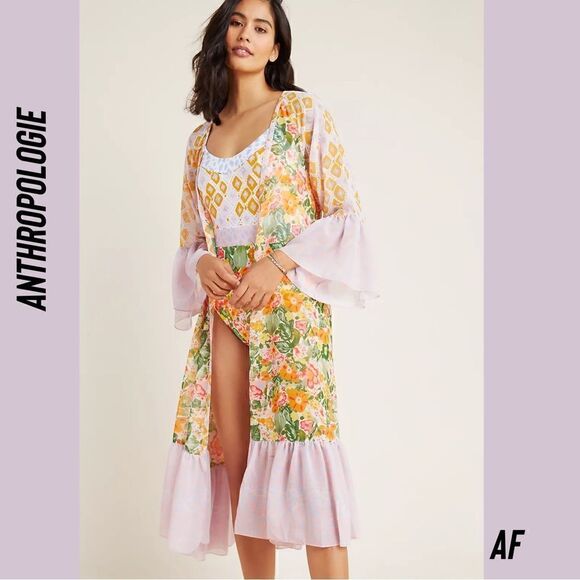 ANTHROPOLOGIE BY ALJA HORVAT DAYLIGHT COVERUP KIMONO NEW SMALL - Picture 3 of 8